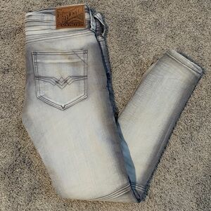 Women’s Affliction Raquel skinny jeans Gray & White Denim Size 27 Worn once!